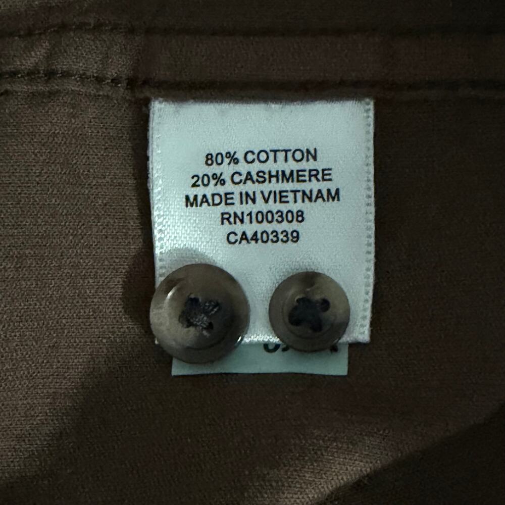 Peter Millar Cotton Cashmere Corduroy Sport Shirt Men's Large French Press NWT - Picture 8 of 12